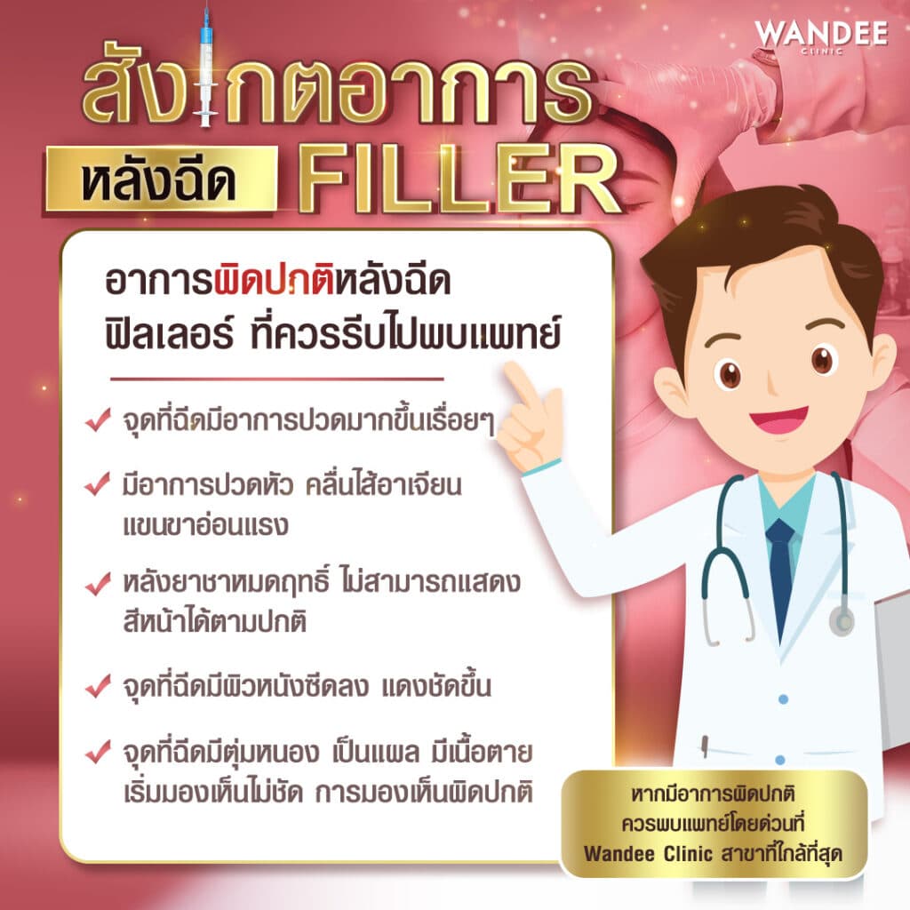 อาการผิดปกติหลังฉีด 𝐅𝐢𝐥𝐥𝐞𝐫