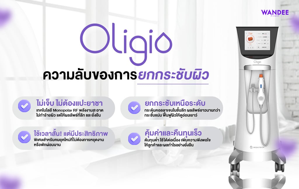 oligio เครื่องยกกระชับผิว
