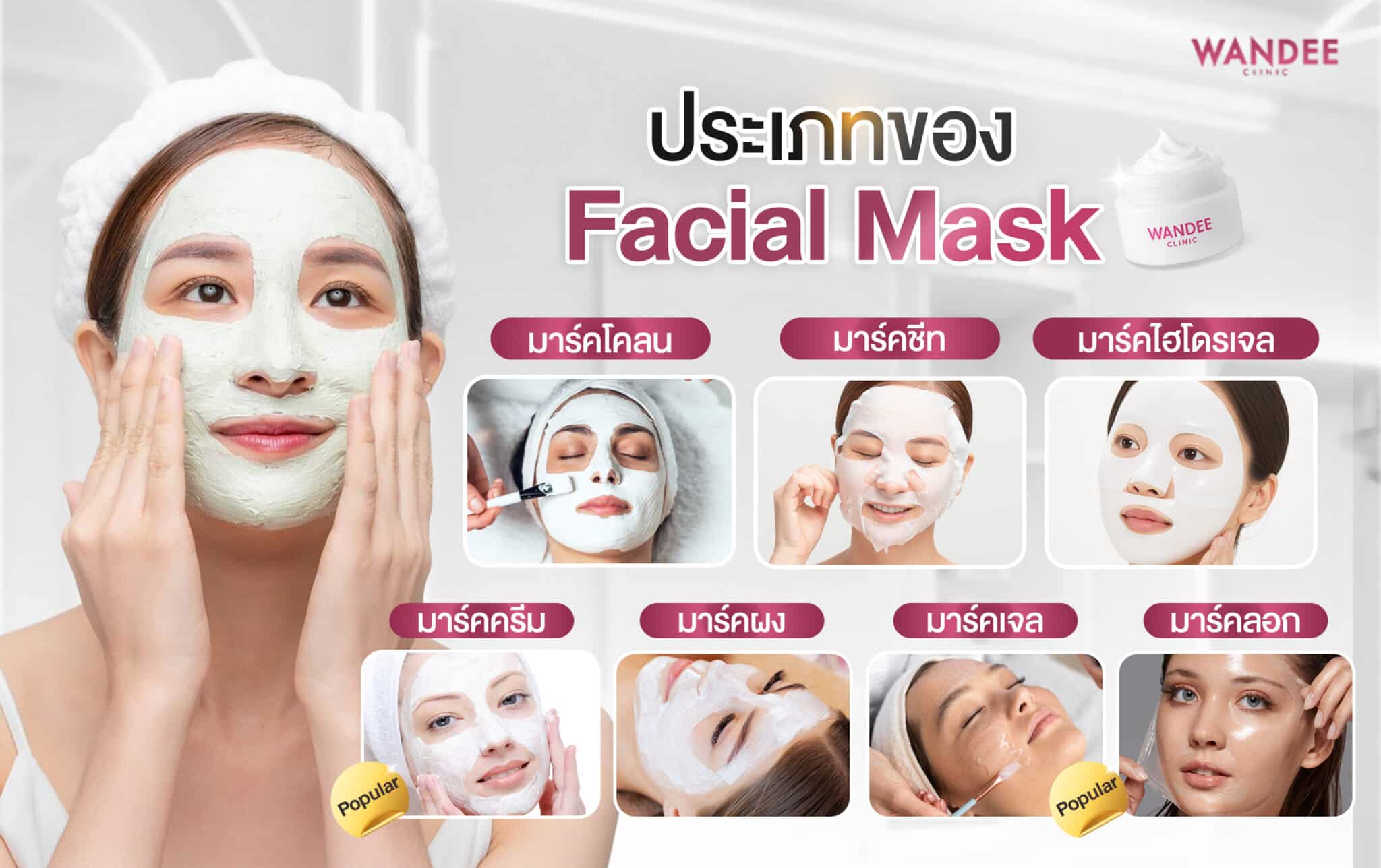 ประเภทของ Facial mask