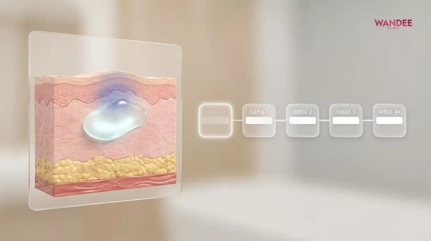 ฟิลเลอร์บวมกี่วันช้ำกี่วัน ไทม์ไลน์อาการปกติและสัญญาณอันตรายหลังฉีด