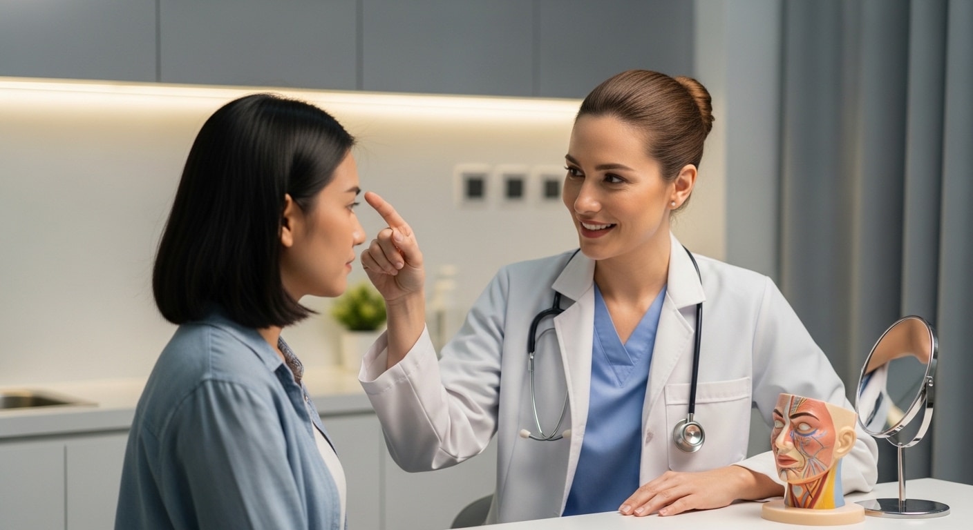 คำถามที่พบบ่อยก่อนฉีดโบท็อกซ์หน้าผากและระหว่างคิ้ว