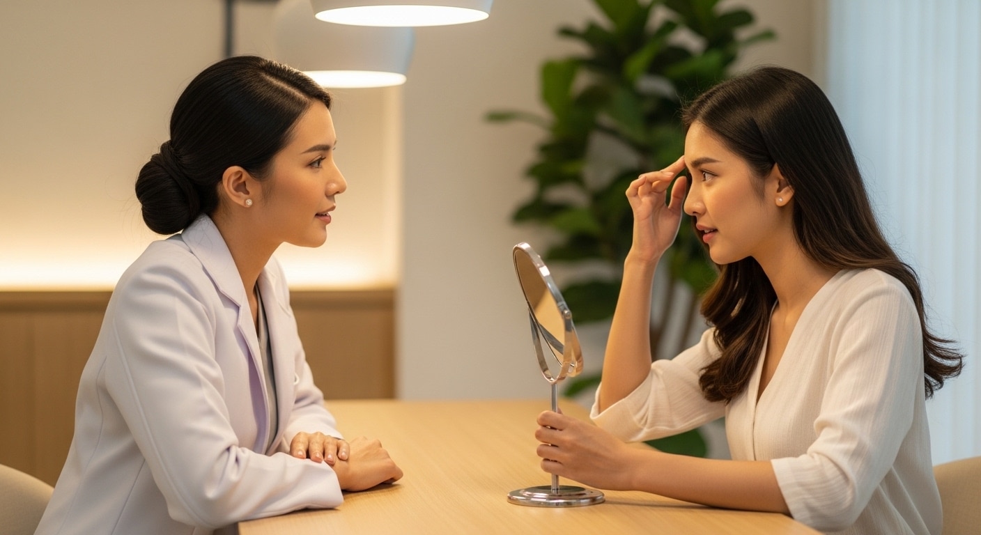 การเลือกฉีดหน้าผากหรือระหว่างคิ้วควรเริ่มจากปัญหาหลักของแต่ละคน