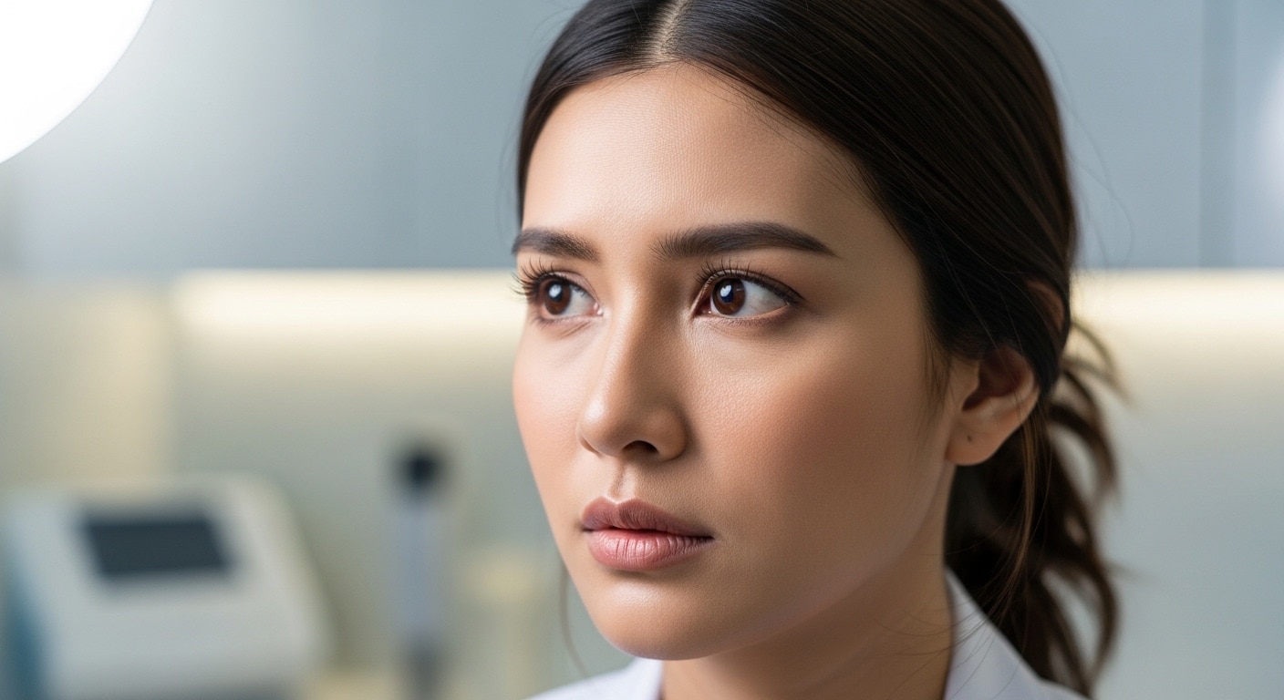 ผู้ที่มีรอยขมวดคิ้วชัดตรงกลางหน้าอาจเหมาะกับโบท็อกระหว่างคิ้ว