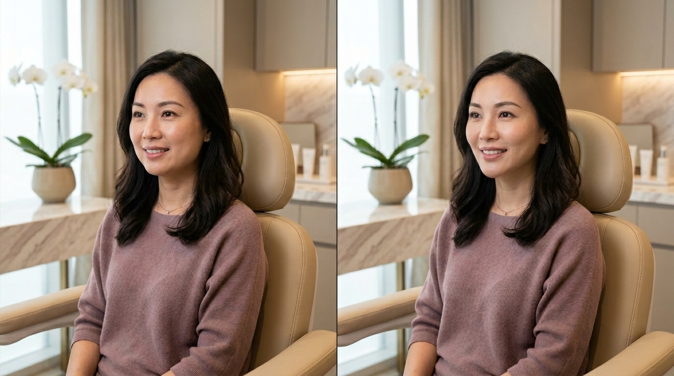 ผลลัพธ์ของโบท็อกลดกรามคือกรอบหน้าที่ดูนุ่มลงและละมุนขึ้นแบบค่อยเป็นค่อยไป