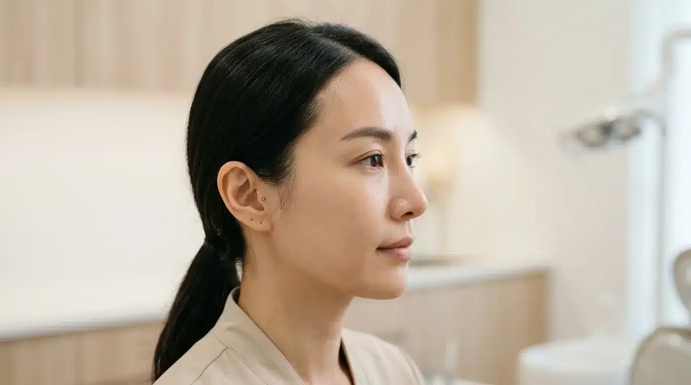 หน้าผากที่มีความโค้งพอดีช่วยให้สัดส่วนใบหน้าดูสมดุลและละมุนขึ้น