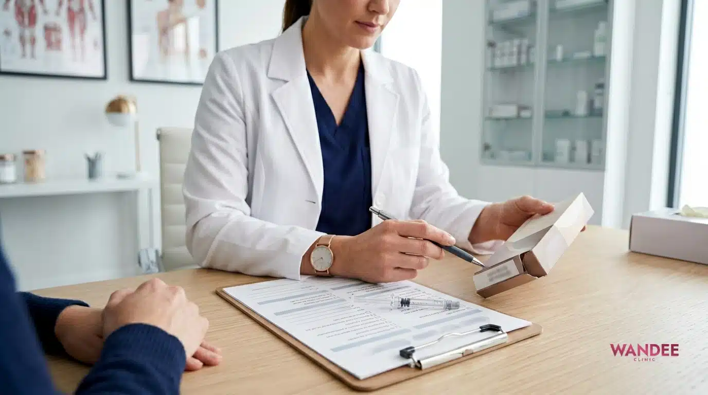 การตรวจสอบฟิลเลอร์ก่อนฉีด เช่น รุ่น เลขล็อต และแหล่งที่มา