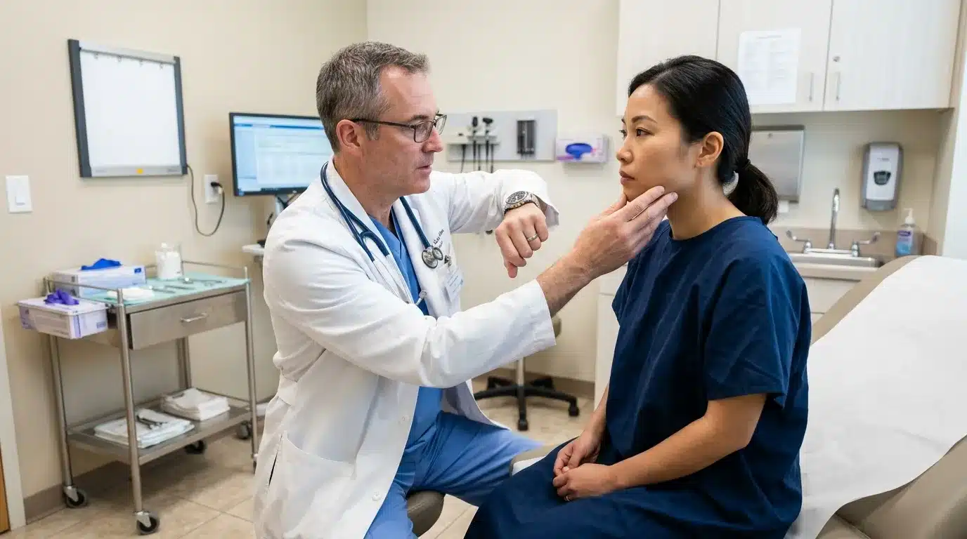 แพทย์ประเมินอาการคนไข้อย่างรวดเร็วเมื่อสงสัยภาวะแทรกซ้อนจากฟิลเลอร์