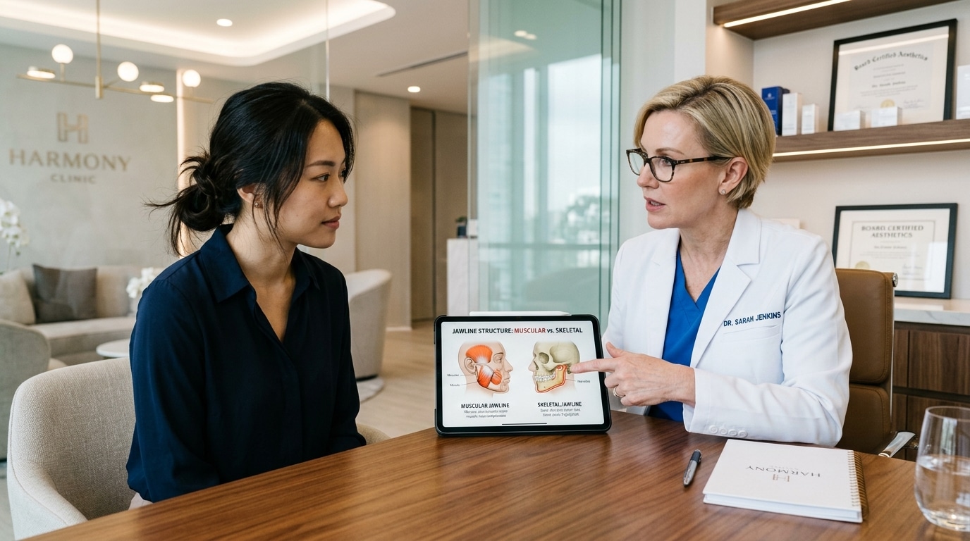 บางเคสหน้ากว้างจากกระดูกหรือความหย่อนของผิว จึงอาจไม่เหมาะกับโบท็อกลดกรามเพียงอย่างเดียว