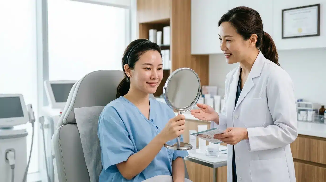 แพทย์อธิบายการประเมินและความเหมาะสมก่อนฉีดฟิลเลอร์หน้าผาก