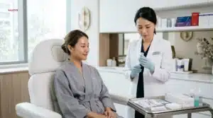 การฉีดฟิลเลอร์ Hyaluronic Acid เพื่อปรับรูปหน้าในคลินิกความงาม