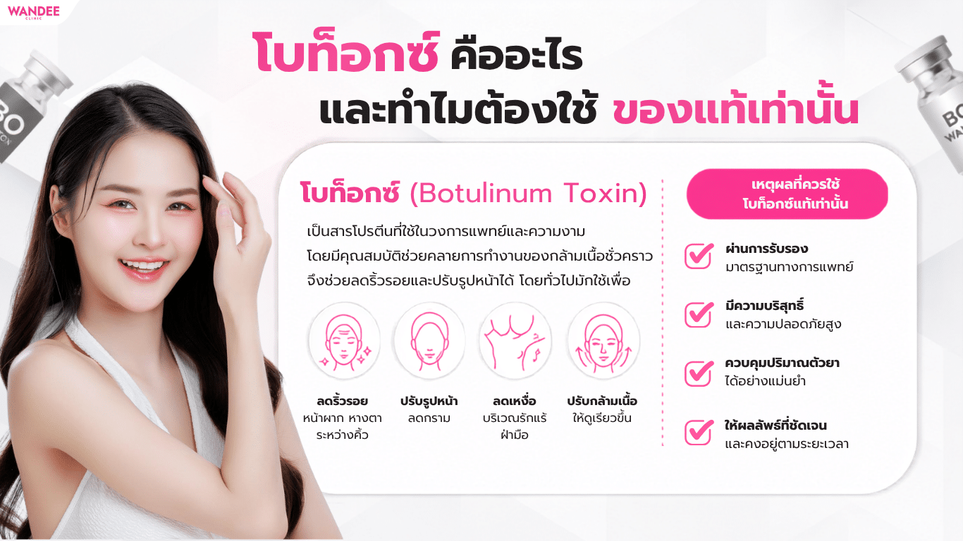 โบท็อกซ์คืออะไร และทำไมต้องใช้ของแท้เท่านั้น