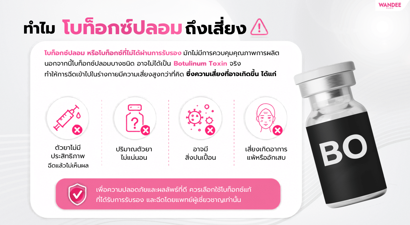 ทำไมโบท็อกซ์ปลอมถึงเสี่ยง