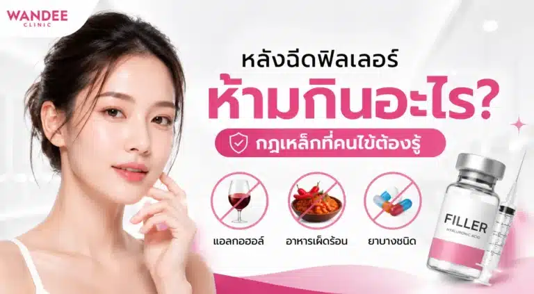 หลังฉีดฟิลเลอร์ห้ามกินอะไร อาหารและเครื่องดื่มที่ควรหลีกเลี่ยง