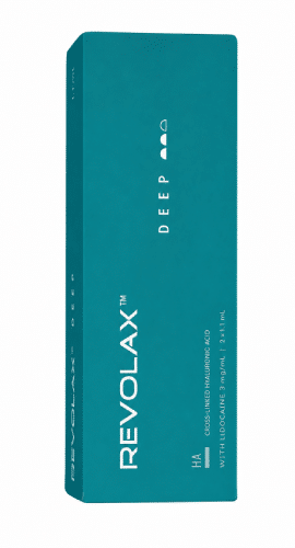 Revolax รุ่น Deep เป็นรุ่นที่มีความยืดหยุ่นปานกลาง มีความคงตัวค่อนข้างดี จึงเหมาะสำหรับใช้เติมเต็มบริเวณ ผิวชั้นกลาง ผิวชั้นลึกหรือชั้นไขมัน